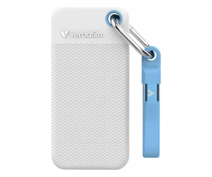 Dysk zewnętrzny Verbatim Pocket SSD 1TB White/Light Blue